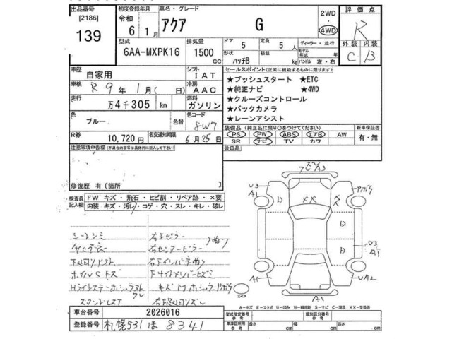 Toyota AQUA 2024 7086561-2