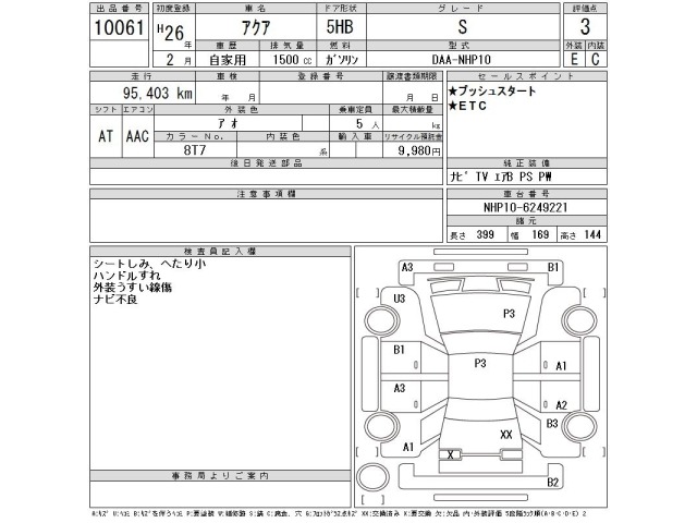 Toyota AQUA 2014 7086684-2