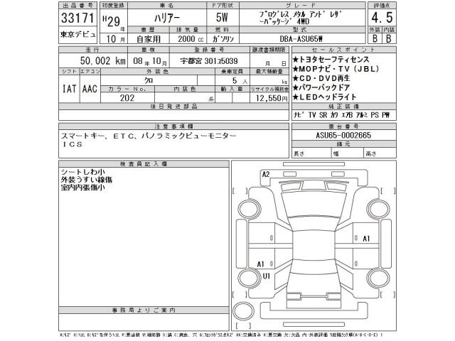 Toyota HARRIER 2017 7106422-2