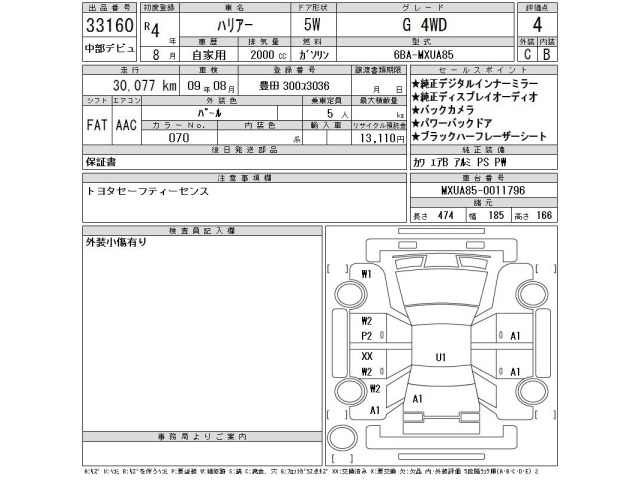 Toyota HARRIER 2022 7106453-2