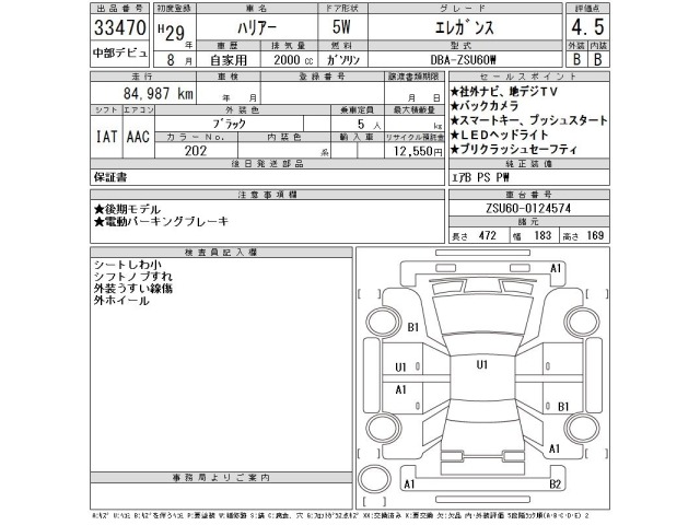 Toyota HARRIER 2017 7106462-2