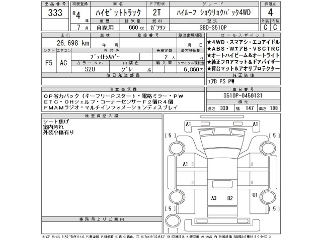 Daihatsu HIJET TRUCK 2022 7102946-2