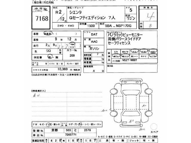 Toyota SIENTA 2020 7106002-2