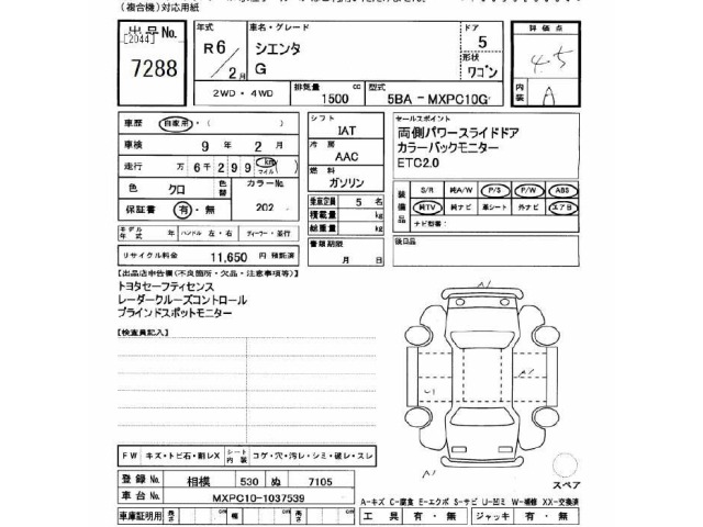 Toyota SIENTA 2024 7106018-2