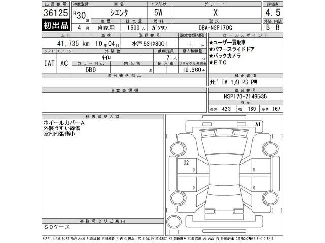 Toyota SIENTA 2018 7106092-2