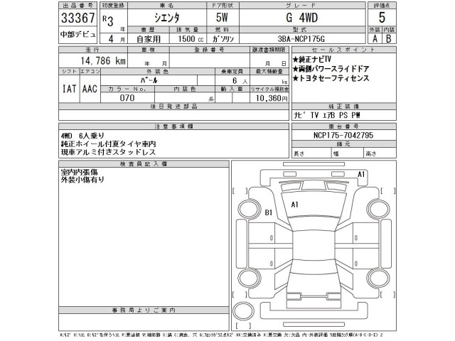 Toyota SIENTA 2021 7106110-2