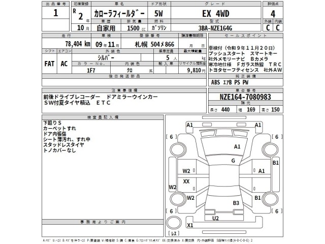 Toyota COROLLA FIELDER 2020 7133324-2