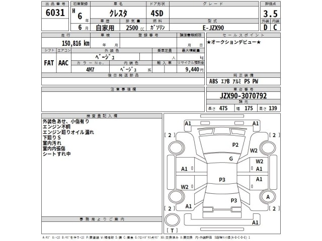Toyota CRESTA 1994 7132072-2