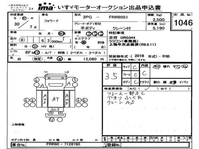 Isuzu FORWARD 2018 7126658-2