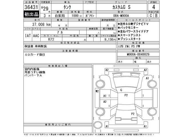 Toyota TANK 2017 7142961-2