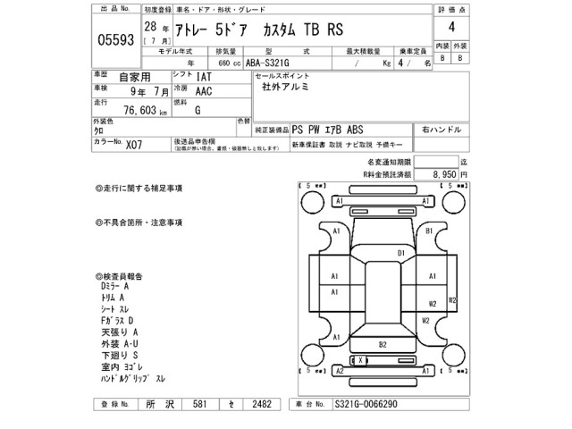 Daihatsu ATRAI WAGON 2016 7161134-2