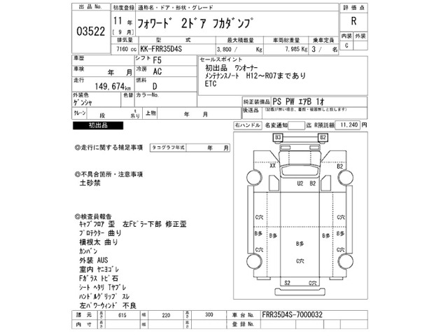 Isuzu FORWARD 1999 7161671-2