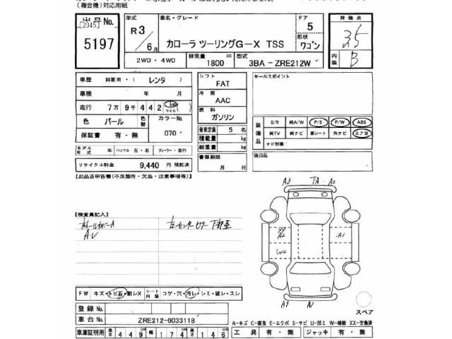 Toyota COROLLA TOURING 2021 7174951-2