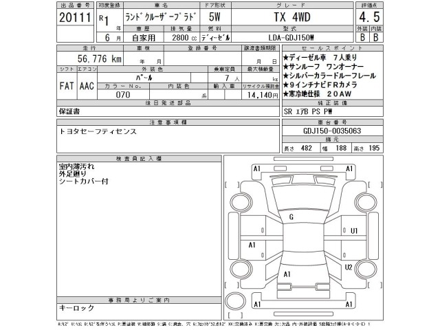 Toyota LAND CRUISER PRADO 2019 7166185-2