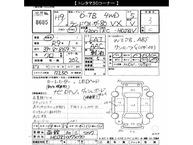 Toyota LAND CRUISER 1997 7173964-2