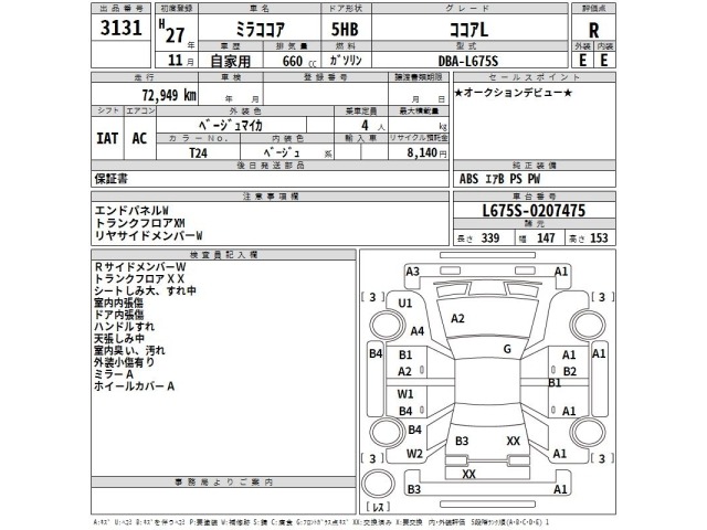 Daihatsu MIRA COCOA 2015 7186226-2