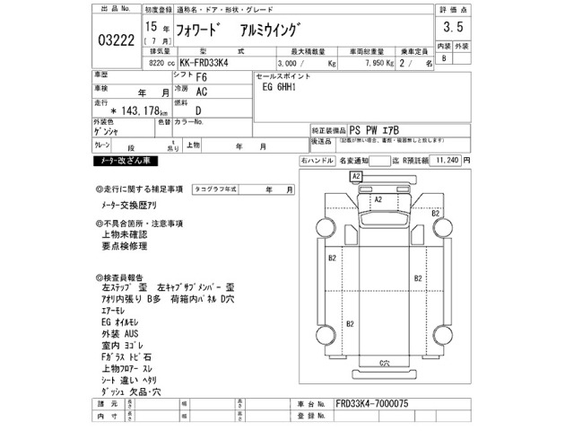 Isuzu FORWARD 2003 7208834-2