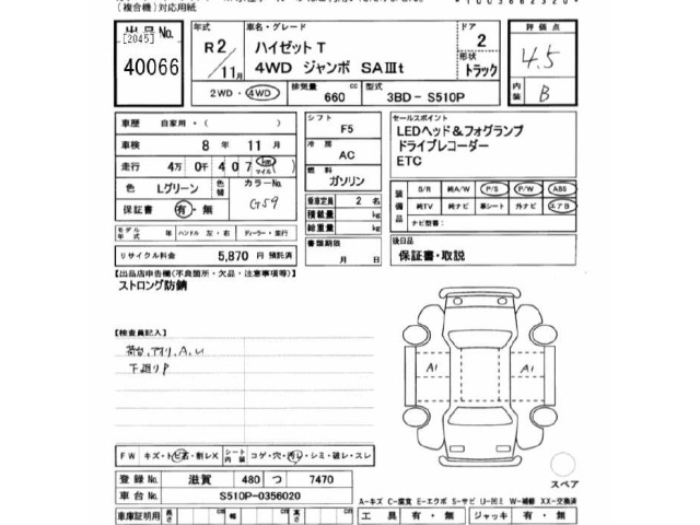 Daihatsu HIJET TRUCK 2020 7231393-2