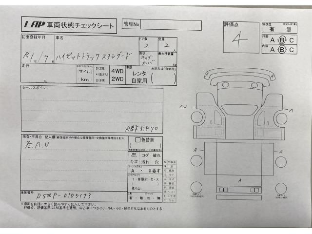 Daihatsu HIJET TRUCK 2019 7231544-3