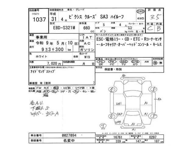 Toyota PIXIS VAN 2019 7231153-2