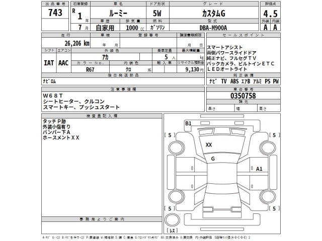 Toyota ROOMY 2019 7231546-2