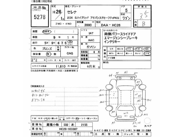 Nissan SERENA 2014 7233261-2