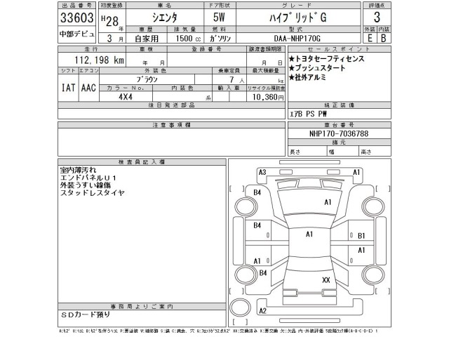 Toyota SIENTA 2016 7234978-2