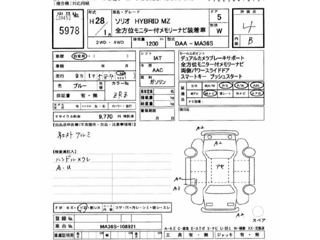 Suzuki SOLIO 2016 7236448-2