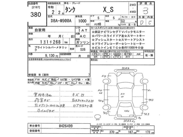 Toyota TANK 2020 7233822-2