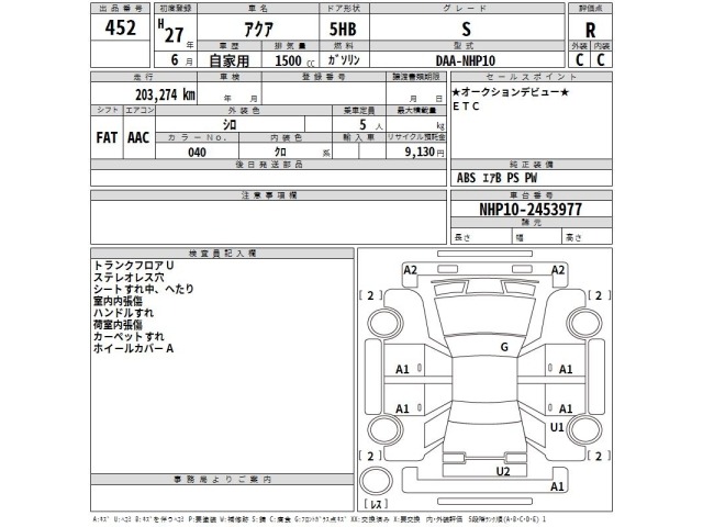 Toyota AQUA 2015 7253639-2