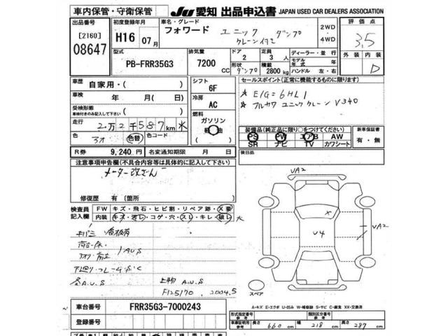 Isuzu FORWARD 2004 7256107-2
