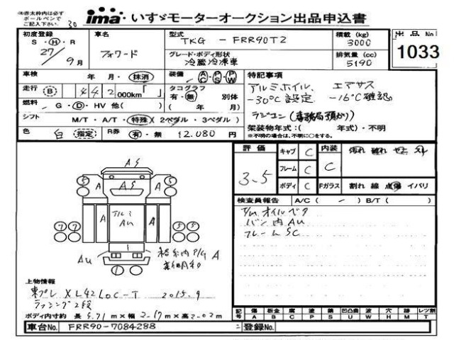 Isuzu FORWARD 2015 7256110-2