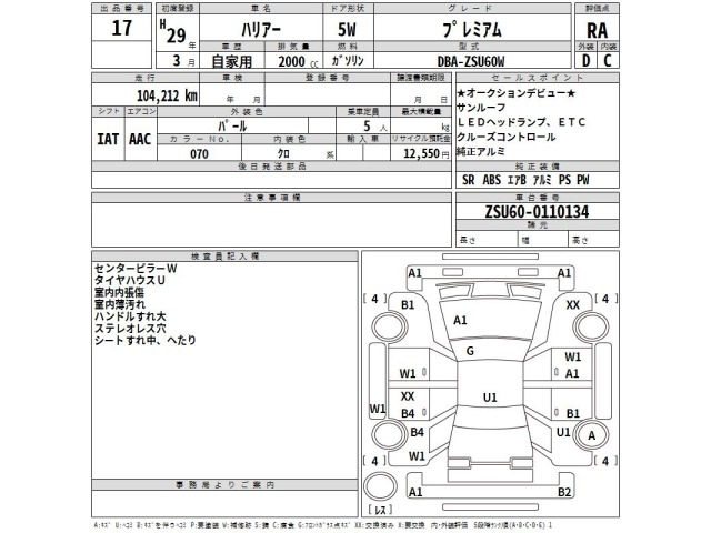 Toyota HARRIER 2017 7237501-2