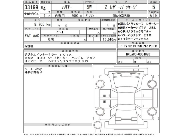 Toyota HARRIER 2022 7237610-2