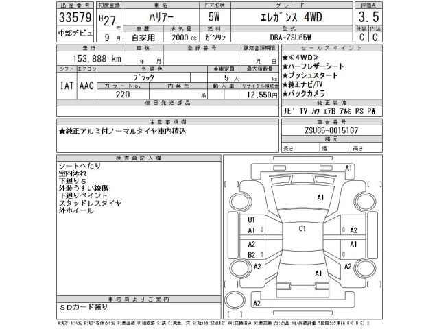Toyota HARRIER 2015 7237651-2