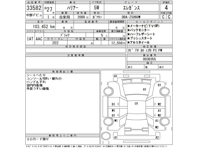 Toyota HARRIER 2015 7237671-2
