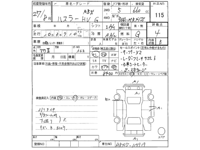Suzuki HUSTLER 2015 7252813-2
