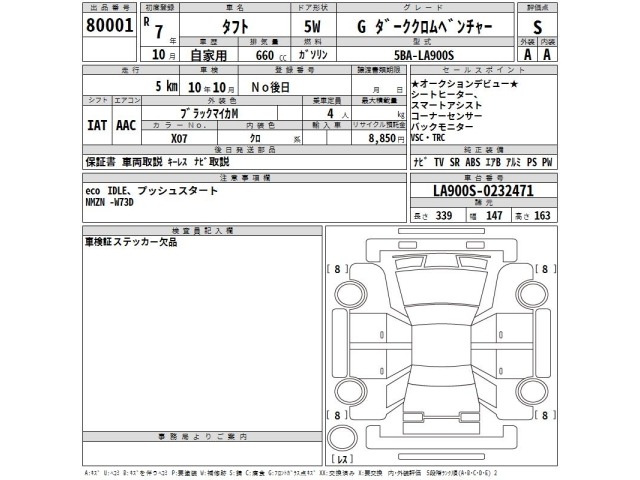 Daihatsu TAFT 2025 7242777-2