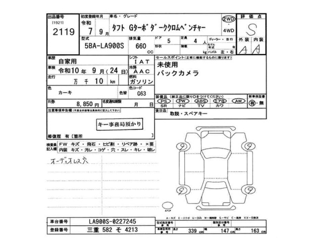 Daihatsu TAFT 2025 7242799-2