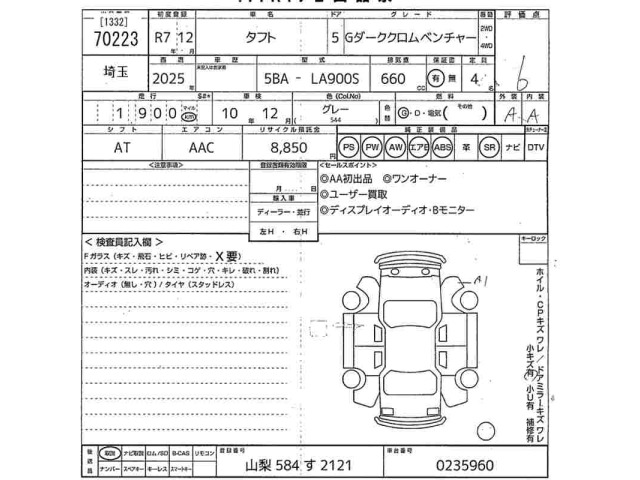 Daihatsu TAFT 2025 7242807-2