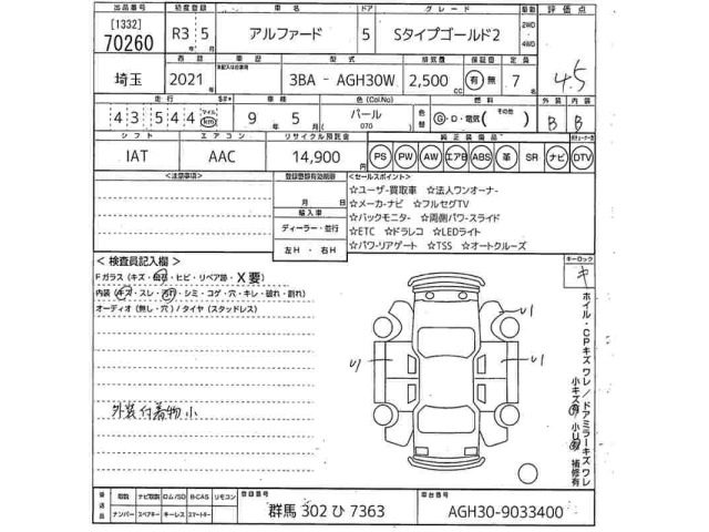 Toyota ALPHARD 2021 7268676-2