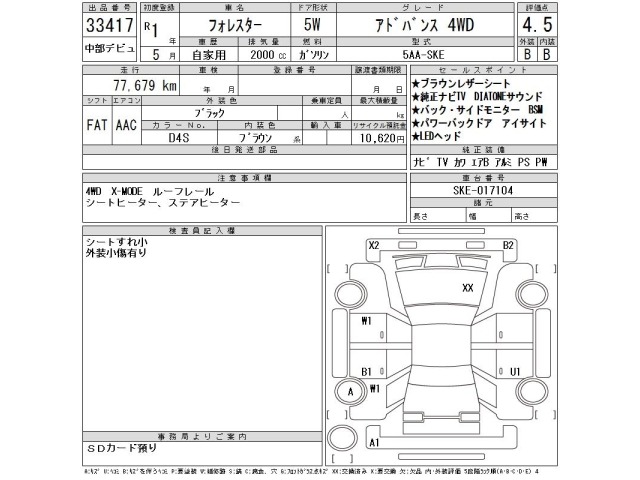 Subaru FORESTER 2019 7261484-2