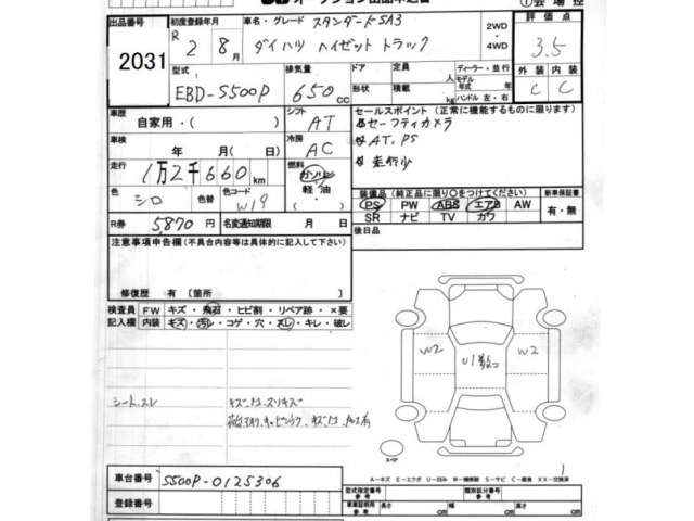 Daihatsu HIJET TRUCK 2020 7270561-2