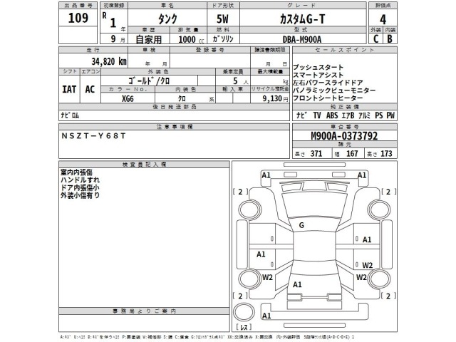 Toyota TANK 2019 7274483-2