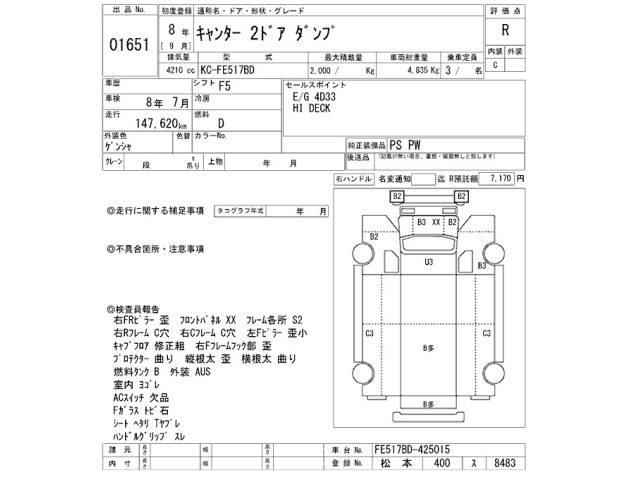 Mitsubishi CANTER 1996 7289445-2