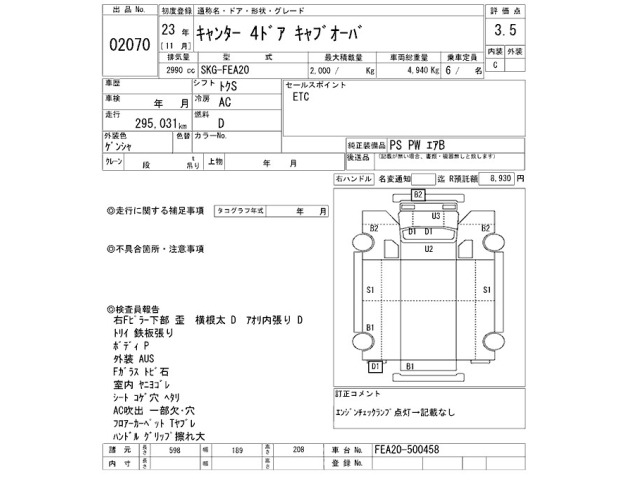 Mitsubishi CANTER 2011 7289476-2