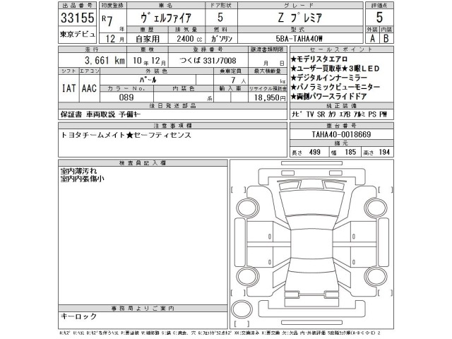 Toyota VELLFIRE 2025 7274931-2