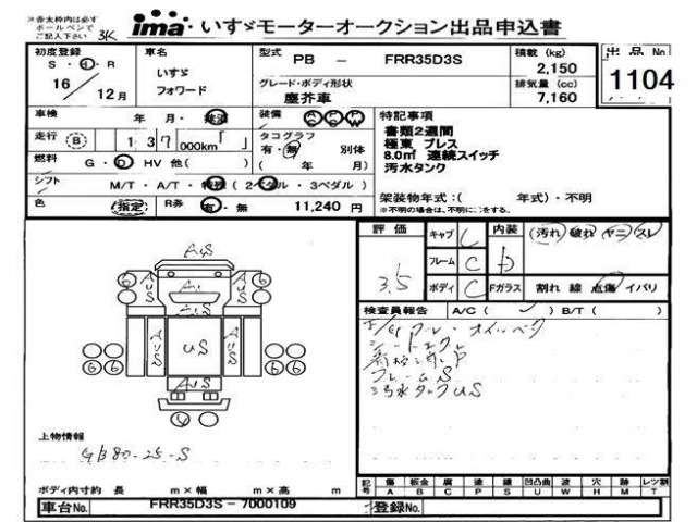 Isuzu FORWARD 2004 7296481-0