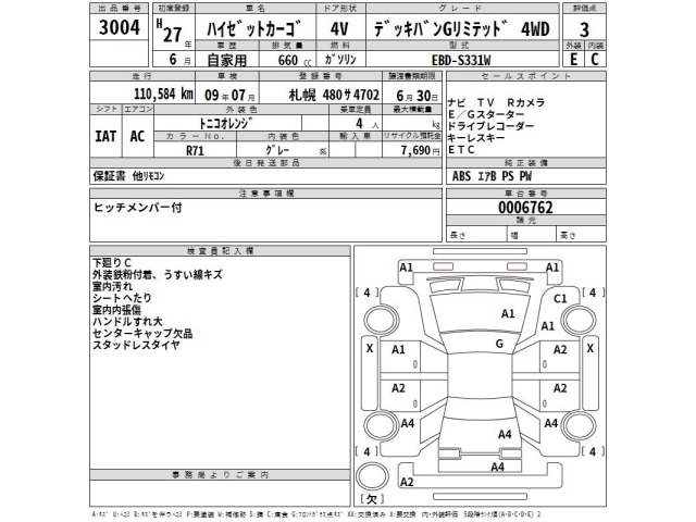 Daihatsu HIJET VAN 2015 7291483-2