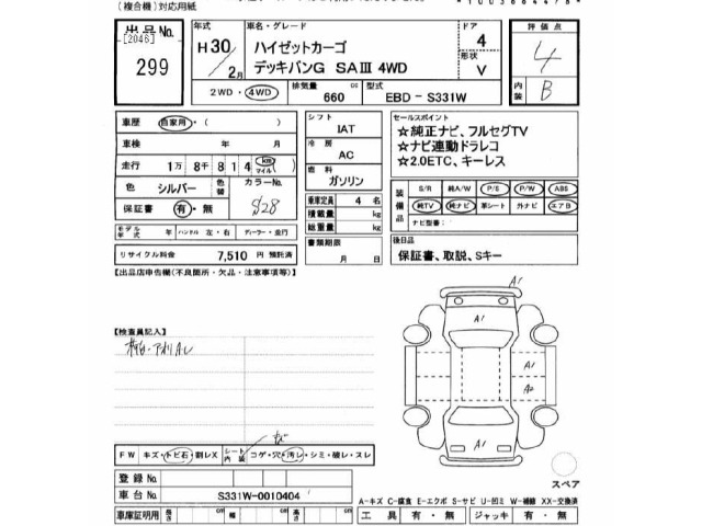 Daihatsu HIJET VAN 2018 7291548-2